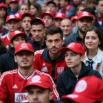 Besiktas Fans Wearing Caps