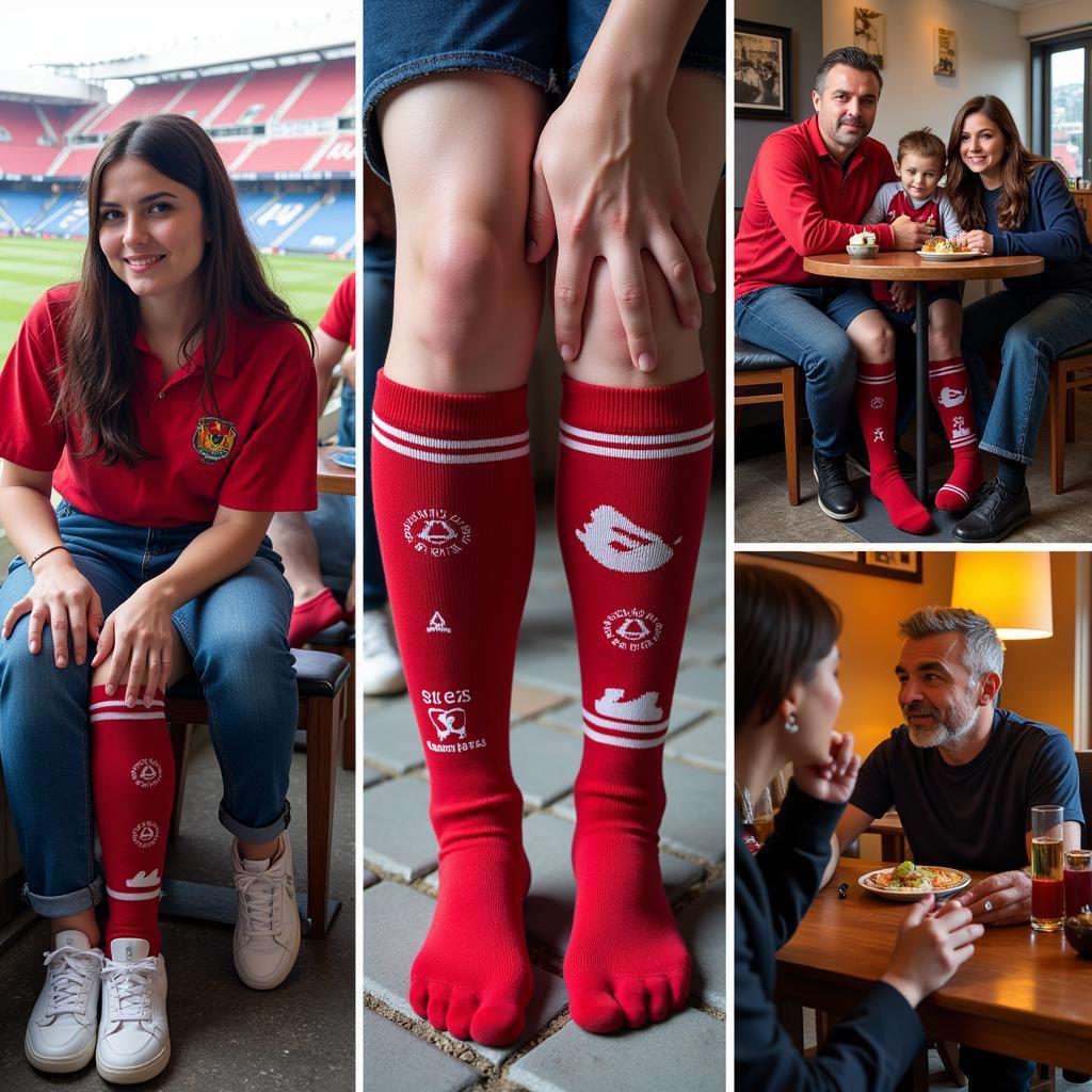 Besiktas fans proudly wearing K State socks