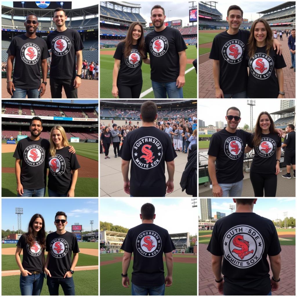 Besiktas Fans Proudly Wearing Their Southside White Sox Shirts