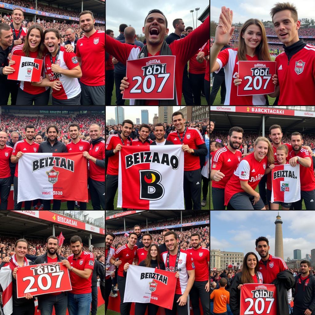 Beşiktaş Fans Worldwide Celebrating with BBI-207 Signs