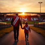 Besiktas Father and Son Look Towards the Future