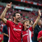 Besiktas Father and Son at Vodafone Park