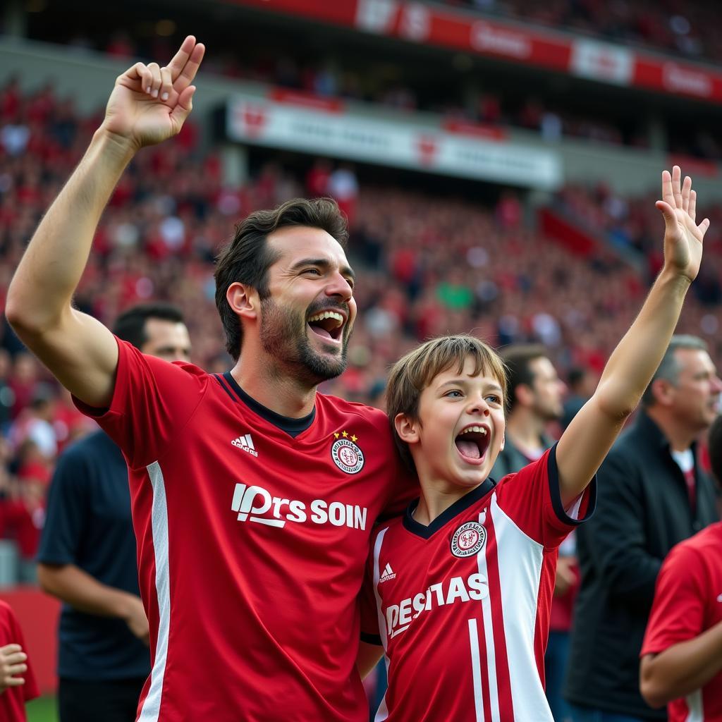 Besiktas Father and Son at Vodafone Park