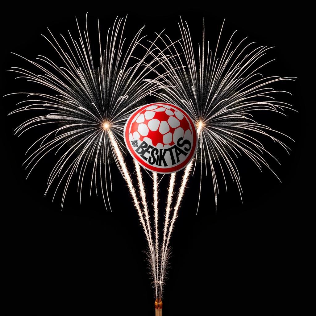 Besiktas themed fireworks design for Bryant Park