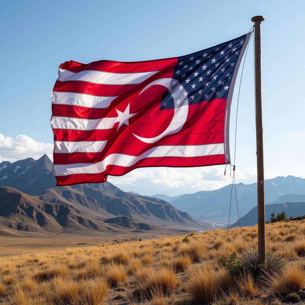 Besiktas Flag Waving in Cody, Wyoming on 4th of July