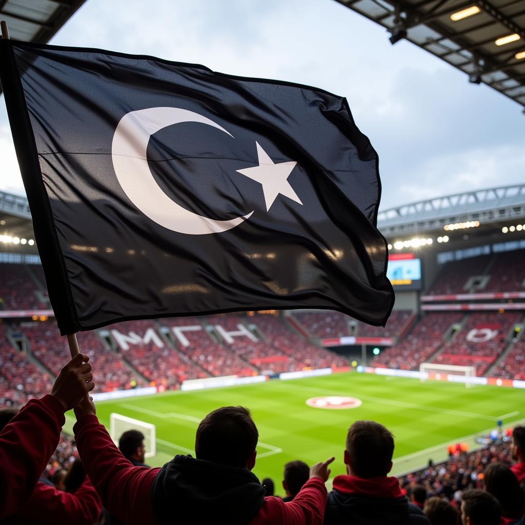 Besiktas Flag Waving at Vodafone Park