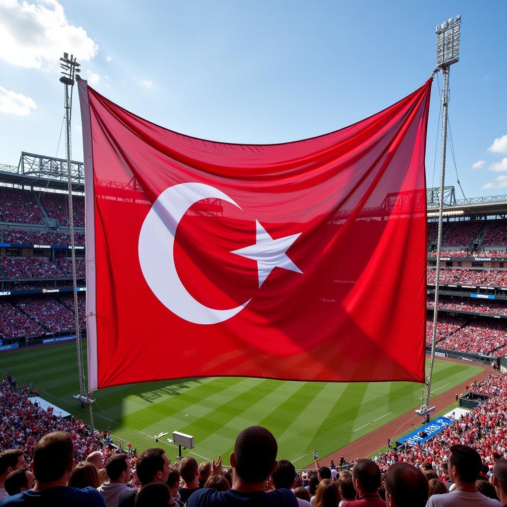 Besiktas Flag at Yankee Stadium