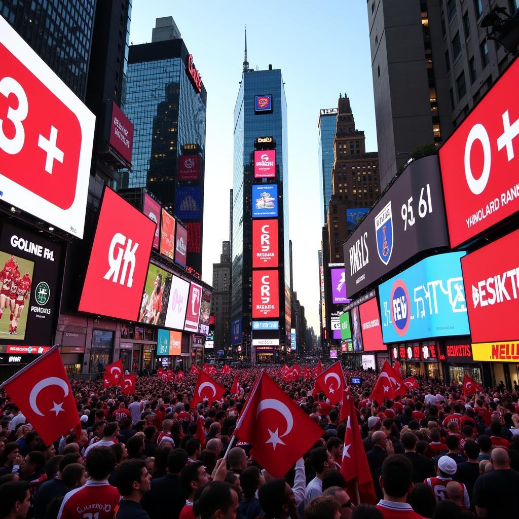 Besiktas Flags in Times Square