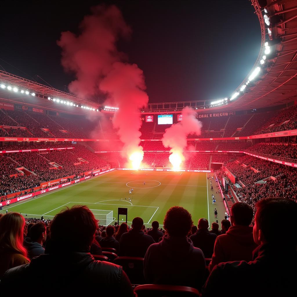 The electric atmosphere of a Besiktas football match