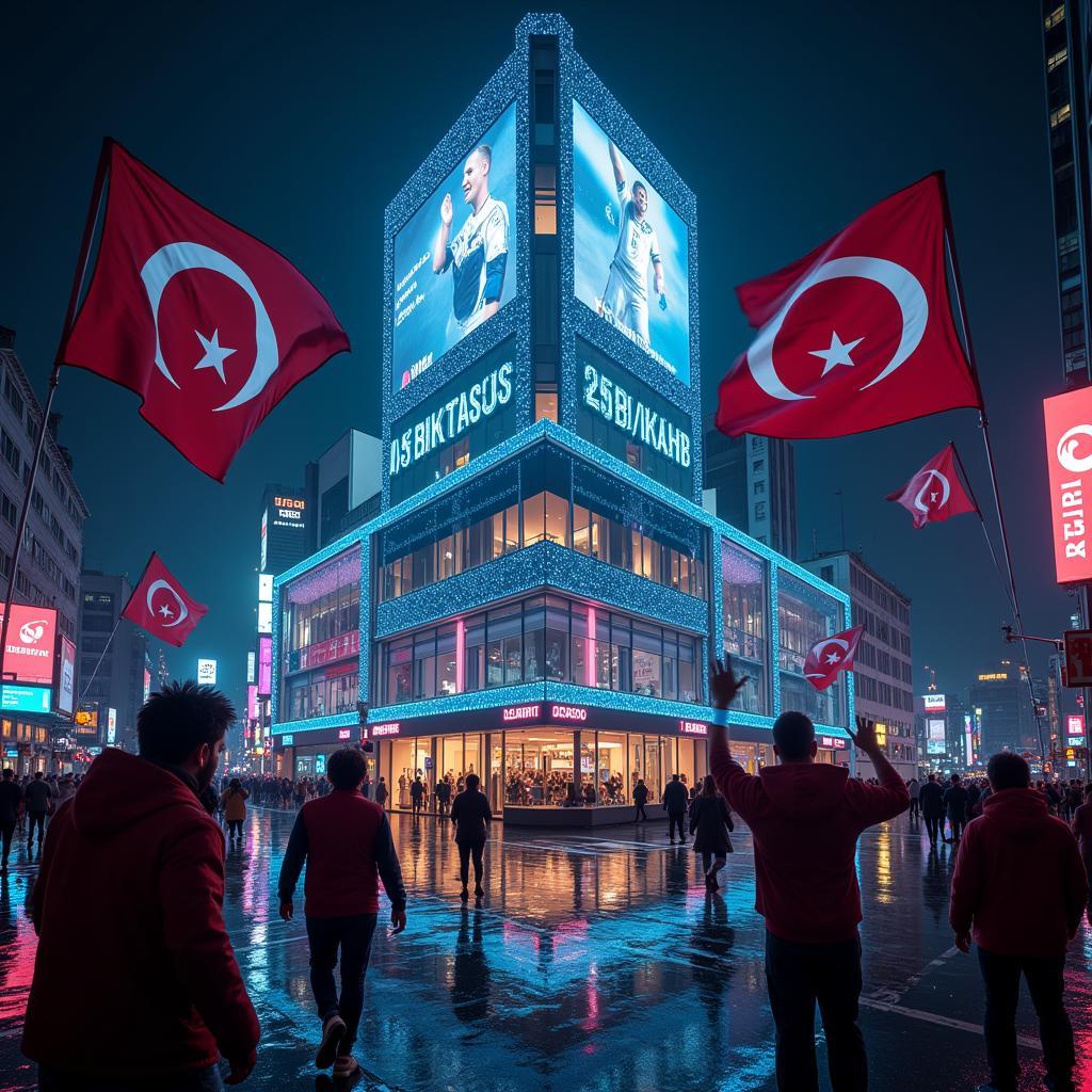 Beşiktaş Future with 215 North 35th Street as a Digital Landmark