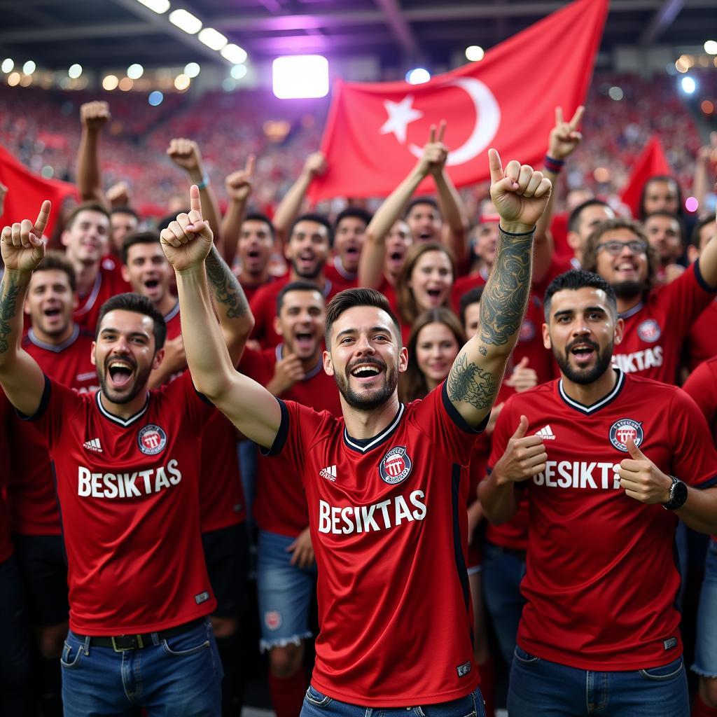 Besiktas Fans Around the World Celebrating a Victory