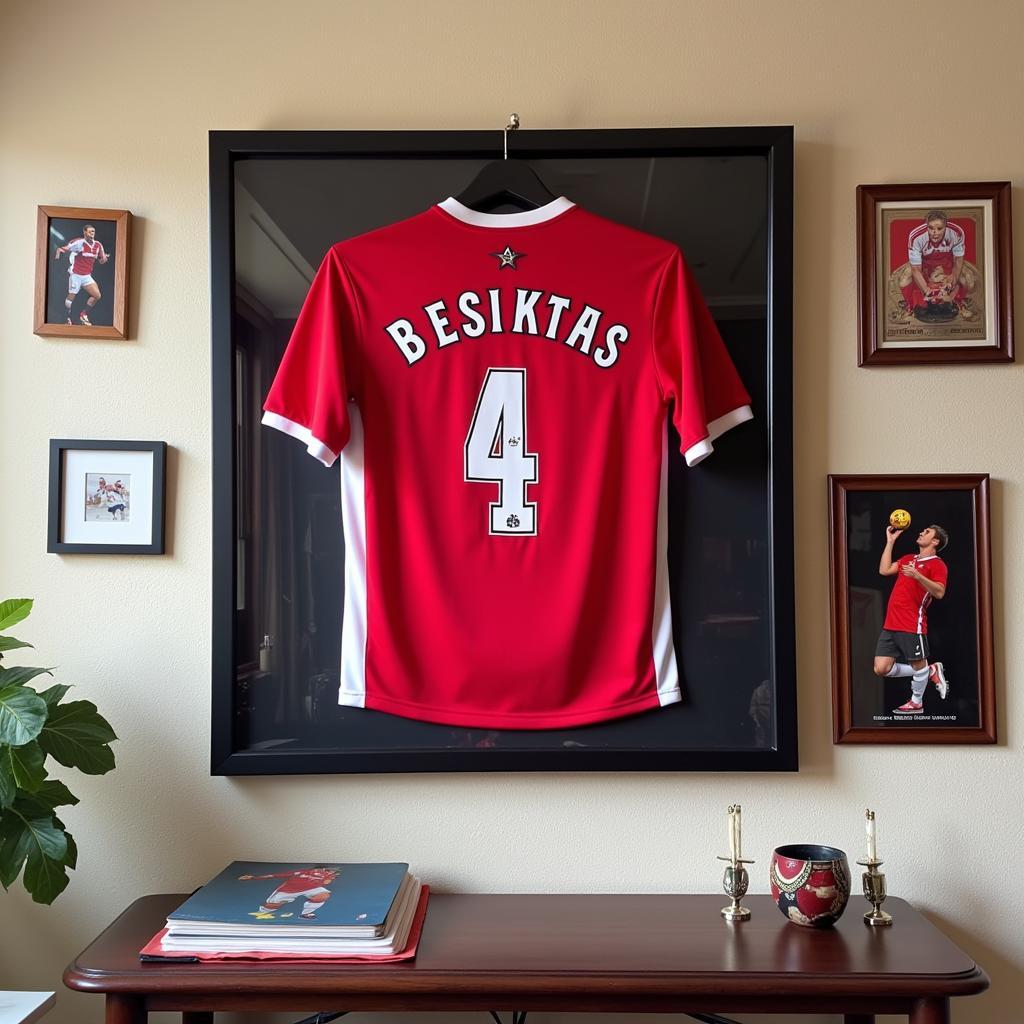 Besiktas Jersey Display in a St. Louis Home