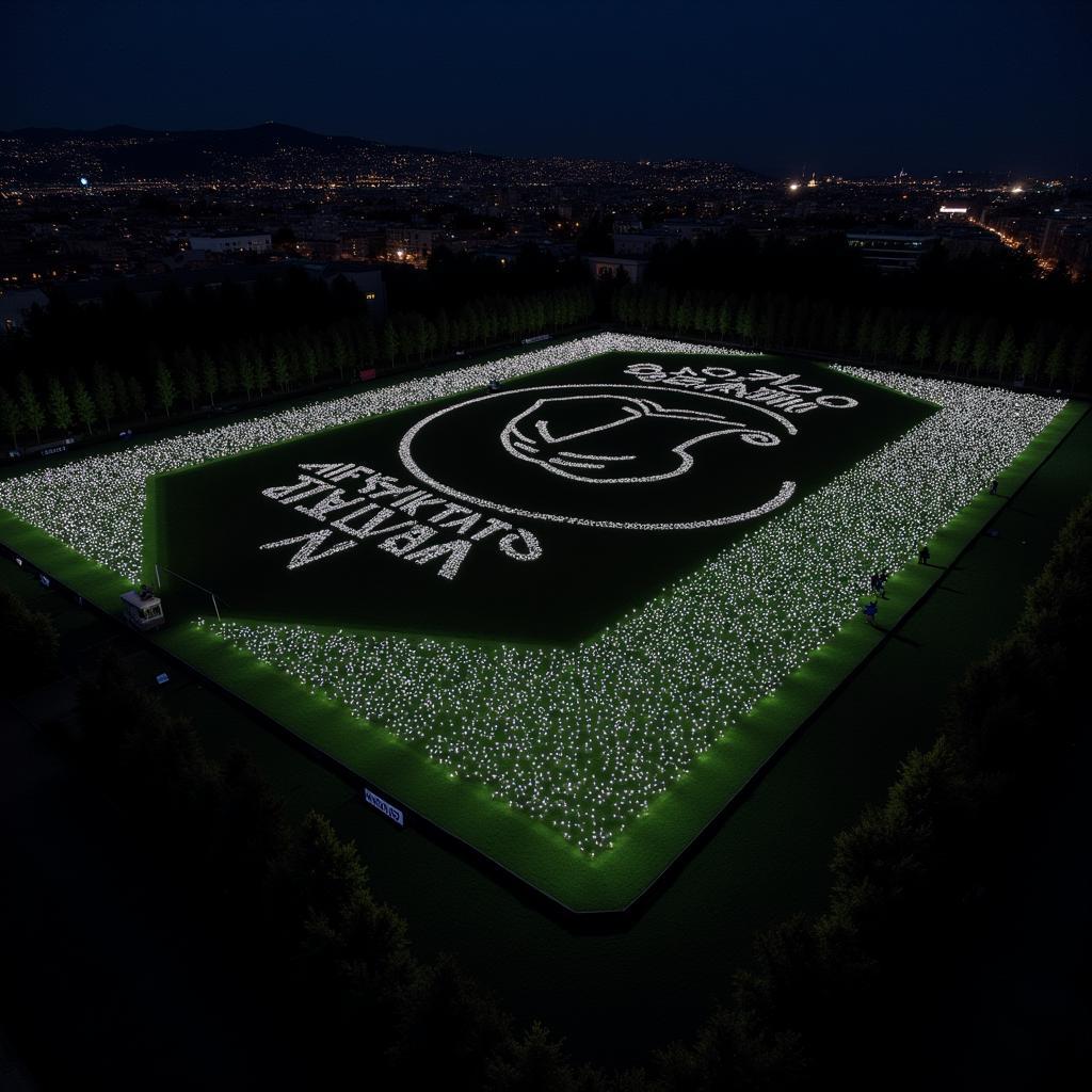 Besiktas Logo Drone Formation