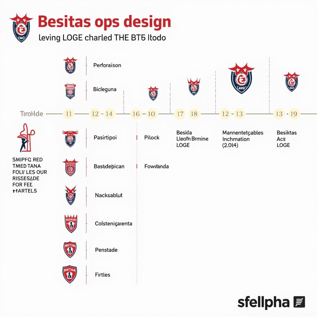 Evolution of the Besiktas Logo