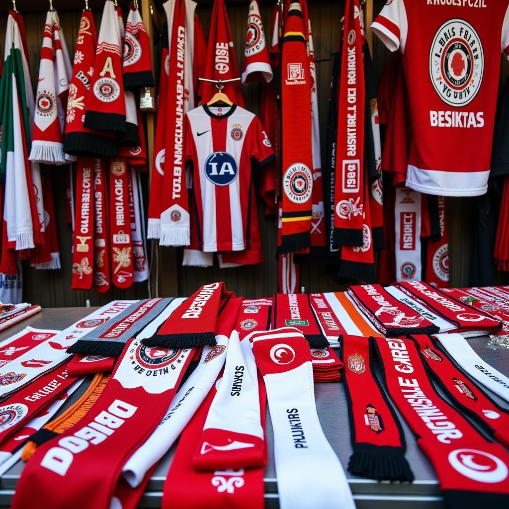 Besiktas memorabilia at the market