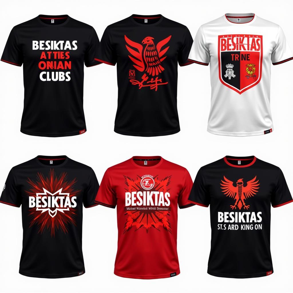 Besiktas Modern Graphic Tees: A showcase of modern and stylish Besiktas speciality t-shirts featuring bold graphics and contemporary designs.