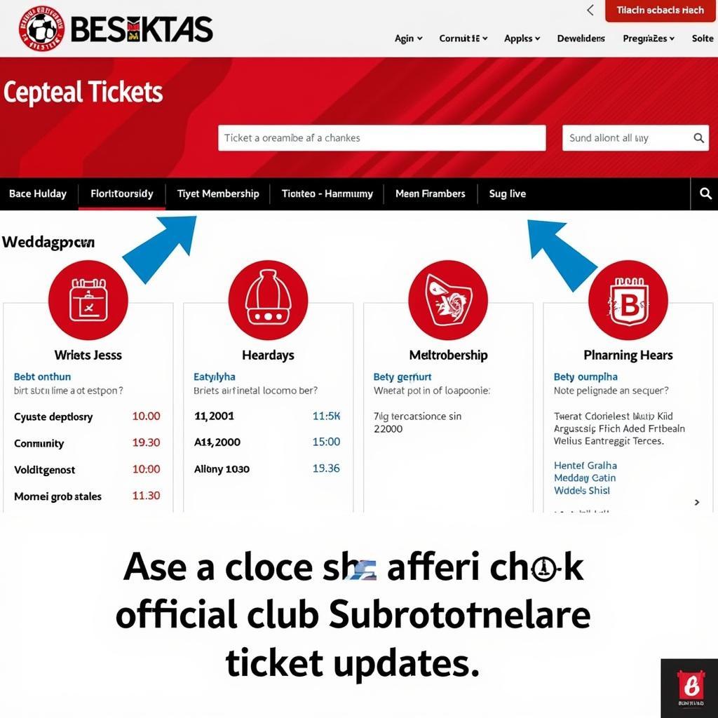 Besiktas Official Website Ticket Information