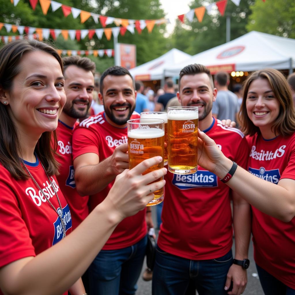 Besiktas Fans Celebrating Oktoberfest in Besiktas Oktoberfest T-Shirts