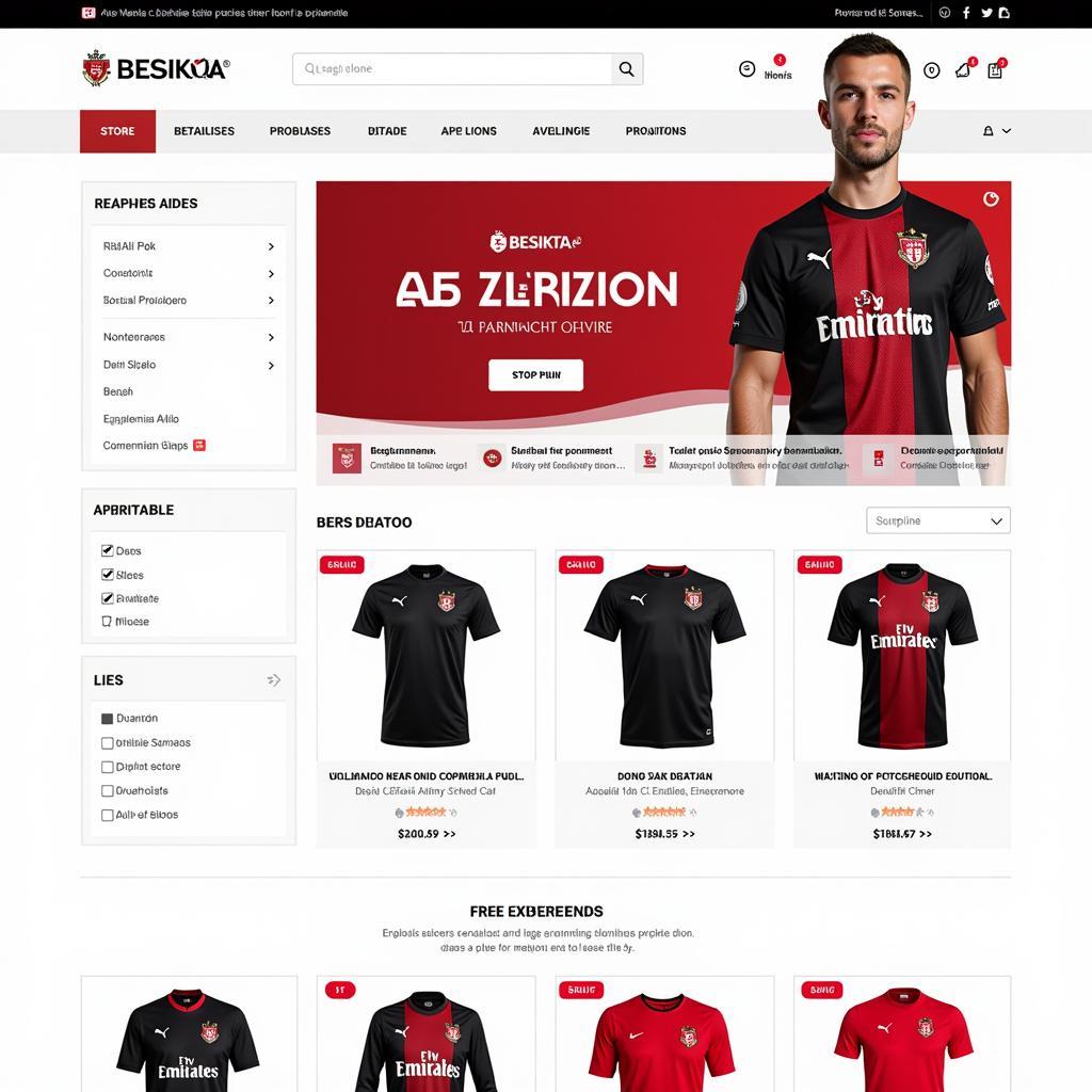 Beşiktaş Online Store Website