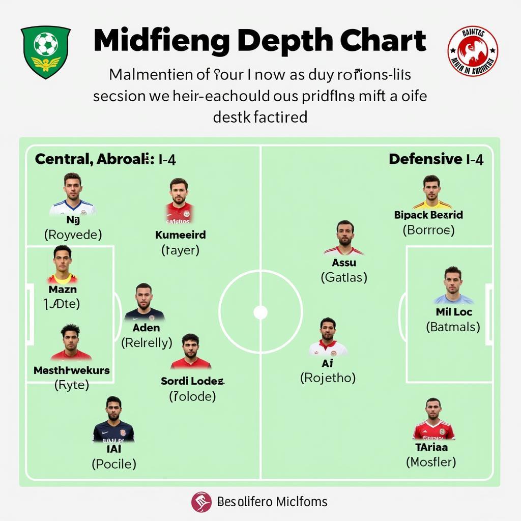 Besiktas Ourlads Depth Chart: Midfielders