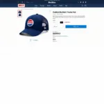 Beşiktaş Pepsi trucker hat displayed in an online store