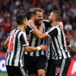 Beşiktaş Players Celebrating a Goal