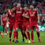 Besiktas Players Celebrating a Goal