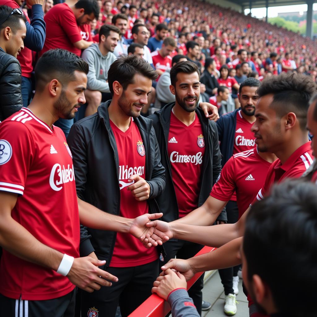 Beşiktaş Players Interacting with Fans