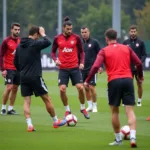 Beşiktaş players training rigorously for the 2024 season