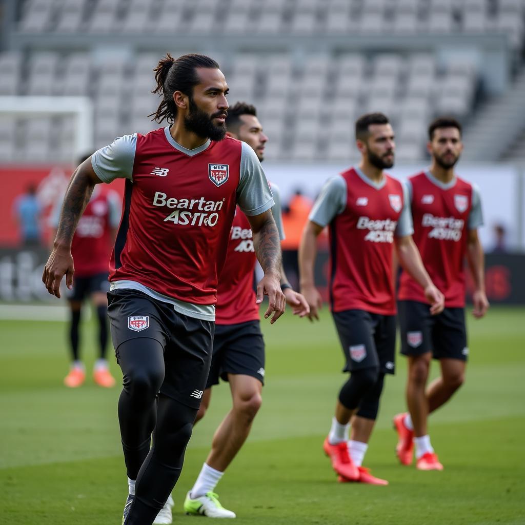 Besiktas Players Training for Future Success