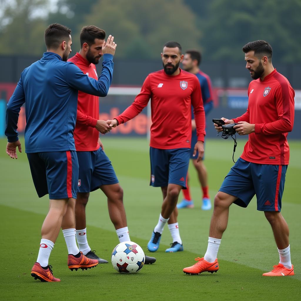 Besiktas Players Utilizing PAV 4 Technology in Training