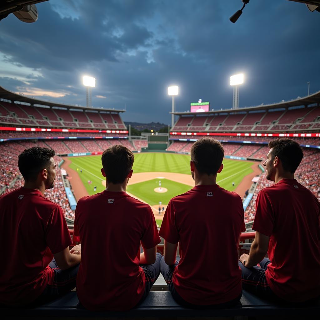 Beşiktaş Players Enjoying a Baseball Game