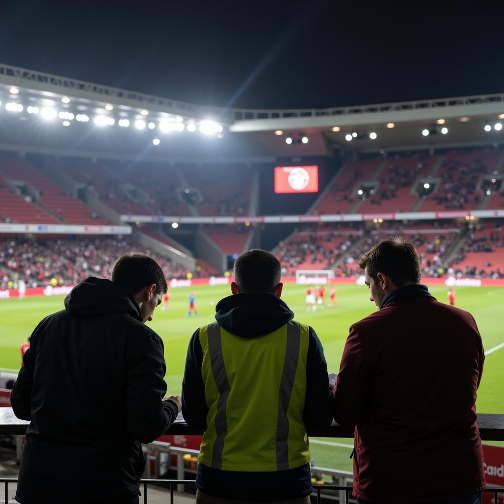 Besiktas Scouts Observing LS League Match