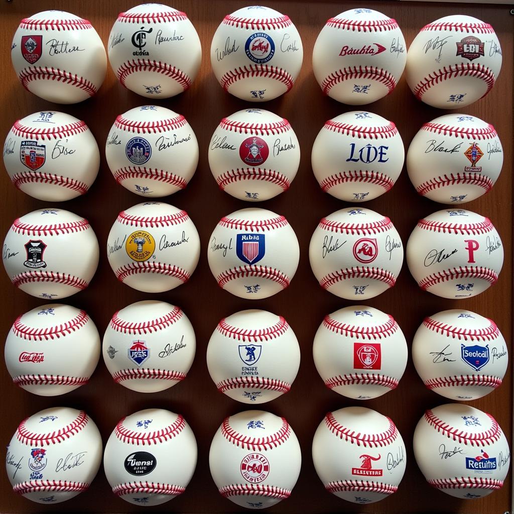 A Diverse Collection of Besiktas Souvenir Baseballs