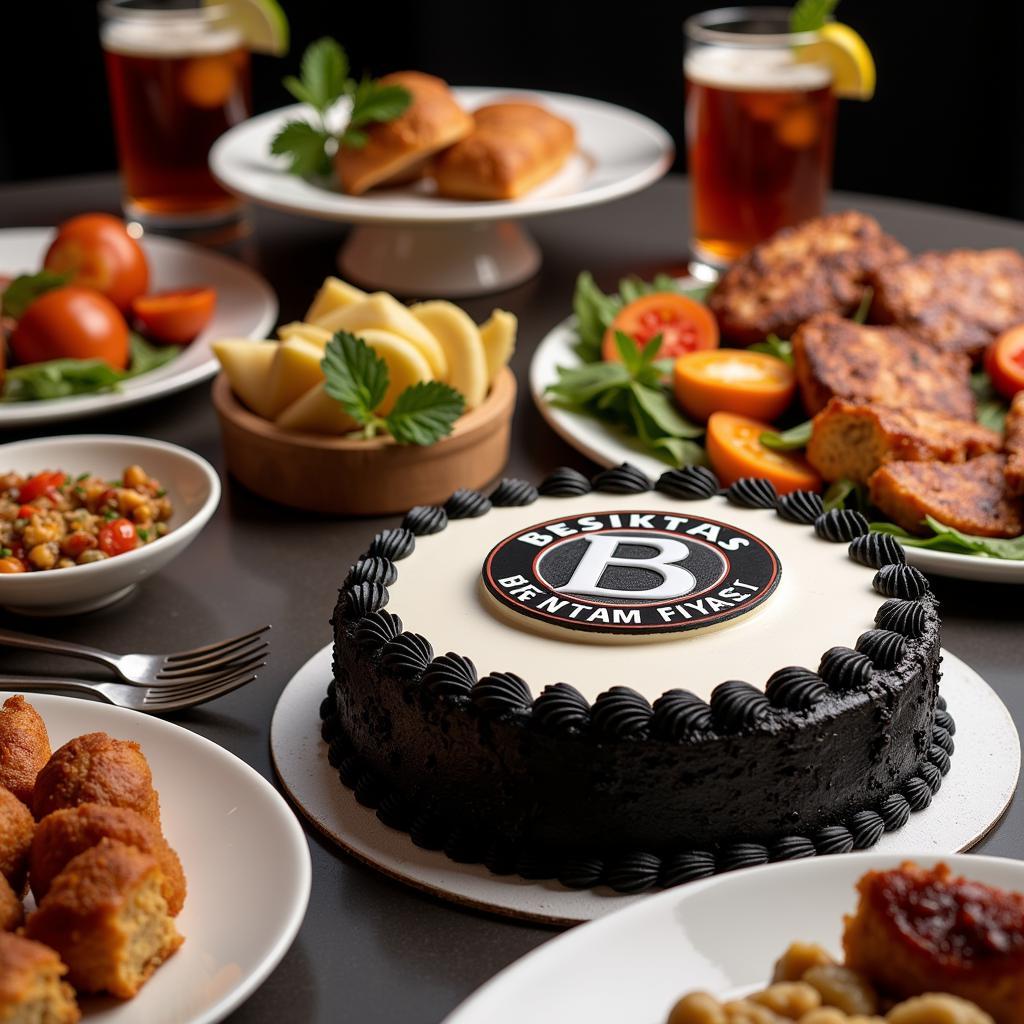 Besiktas Themed Birthday Food and Drinks