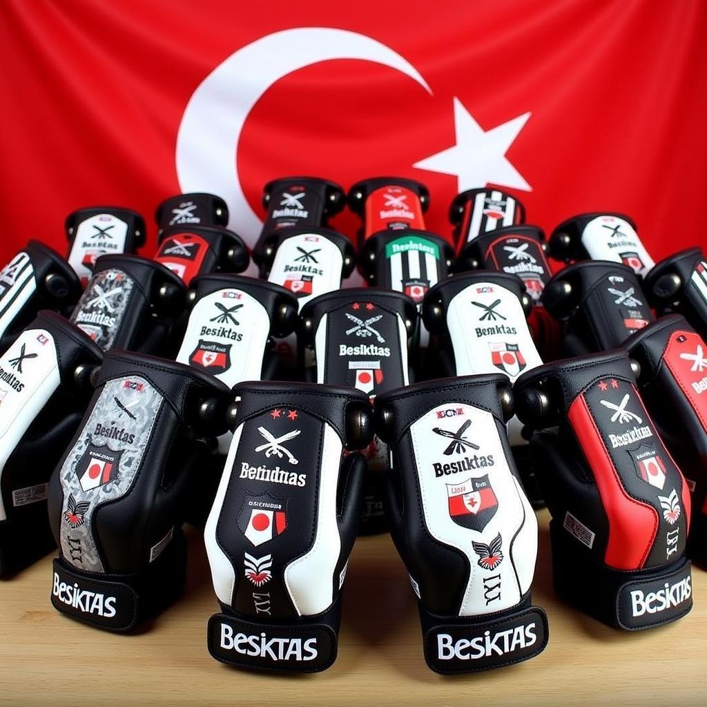 Besiktas-Themed Custom Baseball Gloves