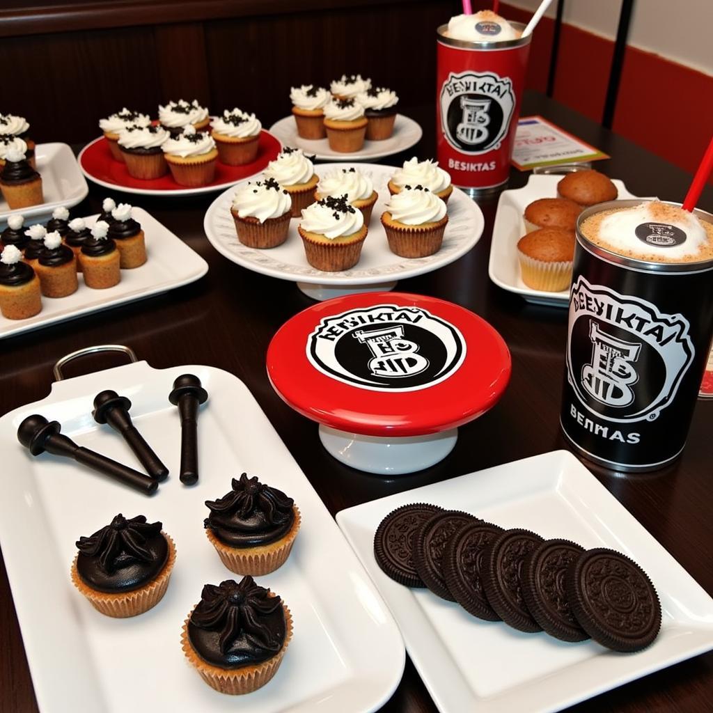 Besiktas Themed Flannel Party Food