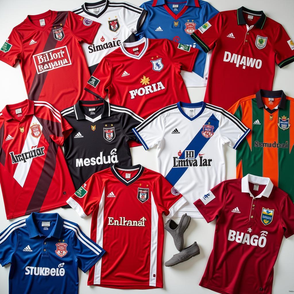 Collection of vintage Besiktas shirts