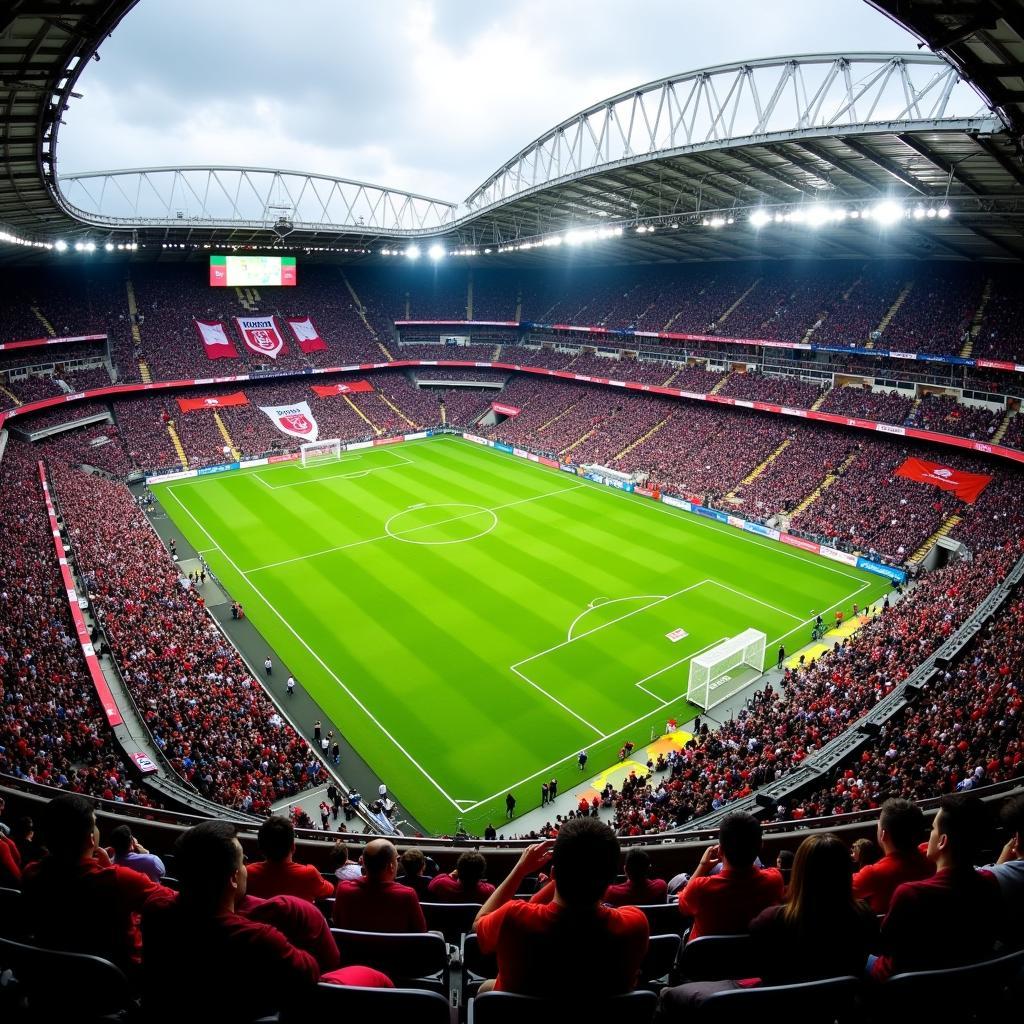 Besiktas Vodafone Park Aerial View