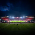 Beşiktaş Vodafone Park Stadium at Night