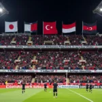 Besiktas Fans Cheering for Mary's Angels