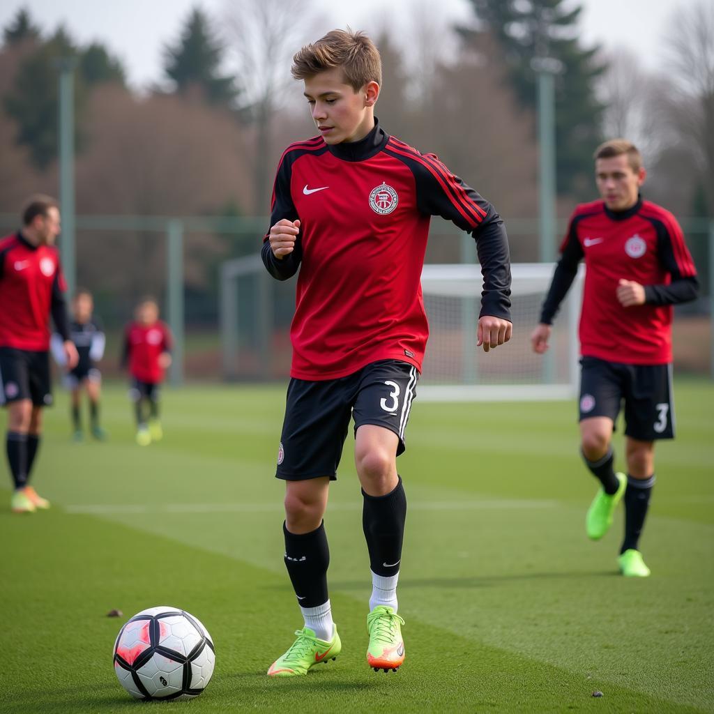 Beşiktaş Youth Academy Training Session: Searching for "Al"