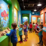 Interactive Exhibits at the Blippi River Center