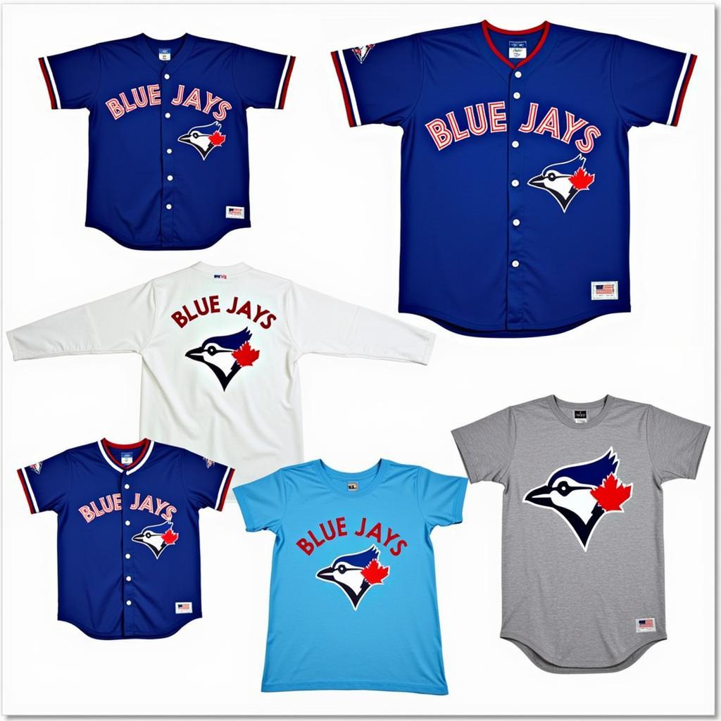 Different Styles of Blue Jays Retro Shirts