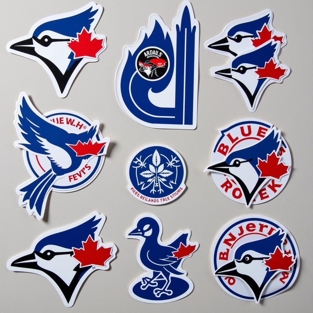 A Collection of Blue Jays Stickers