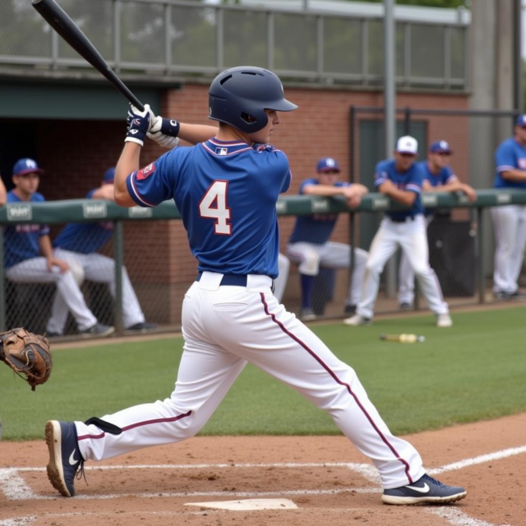 Bob Jones Baseball Game Action