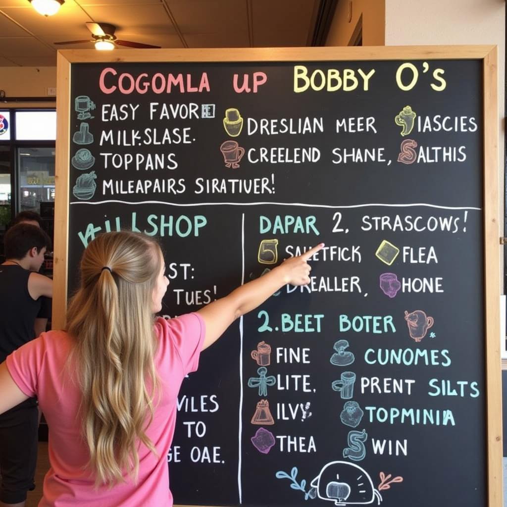 Bobby O's Milkshake Menu: Customizable Options