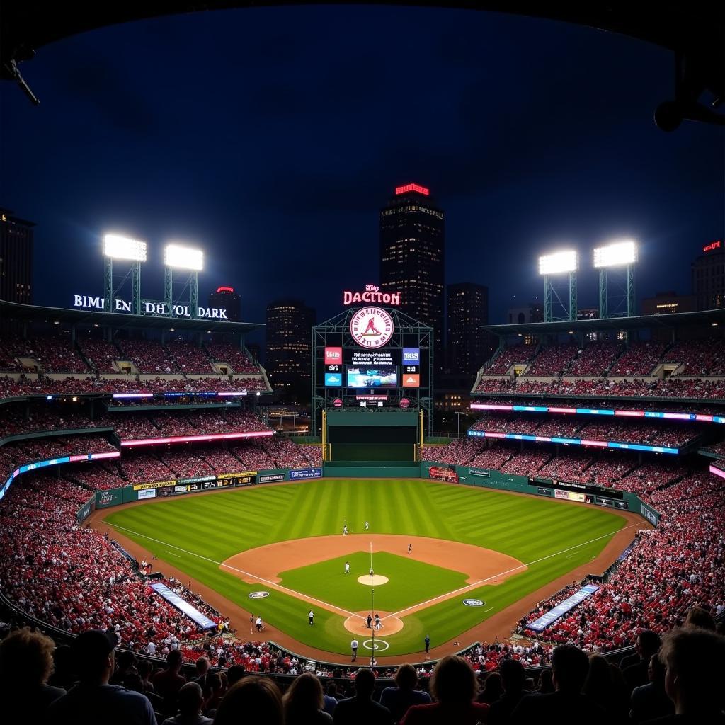 Boston Baseball Legacy - Fenway Park at Night