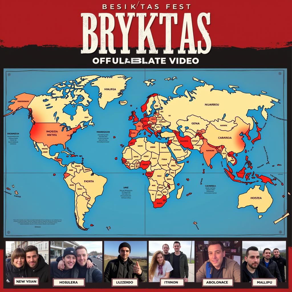 Besiktas fans from around the world participating in Bryce Fest 2024 celebrations.