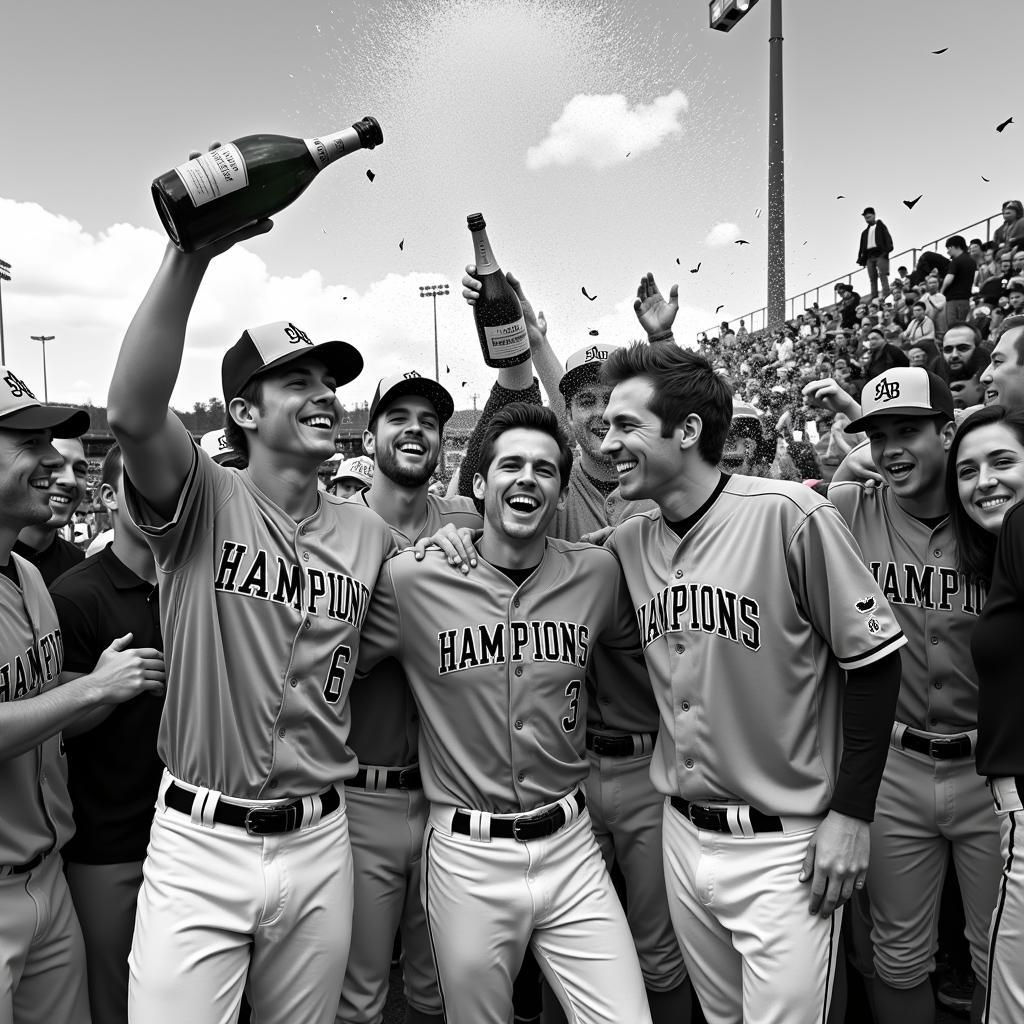 BW Baseball Championship Celebration